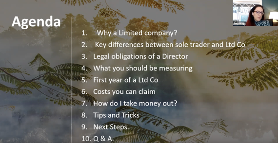 Webinar: Sole Trader to Ltd Company